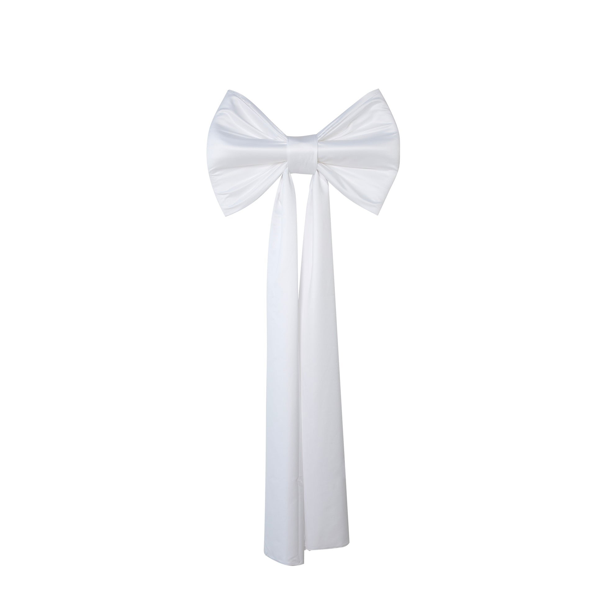 Giant Fabric Bow for Backdrop - White