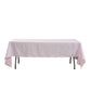 Gingham Checkered Rectangular Polyester Tablecloth 60"x120" Pink & White front view