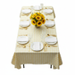 Gingham Checkered Rectangular Polyester Tablecloth 60"x120" - Yellow & White
