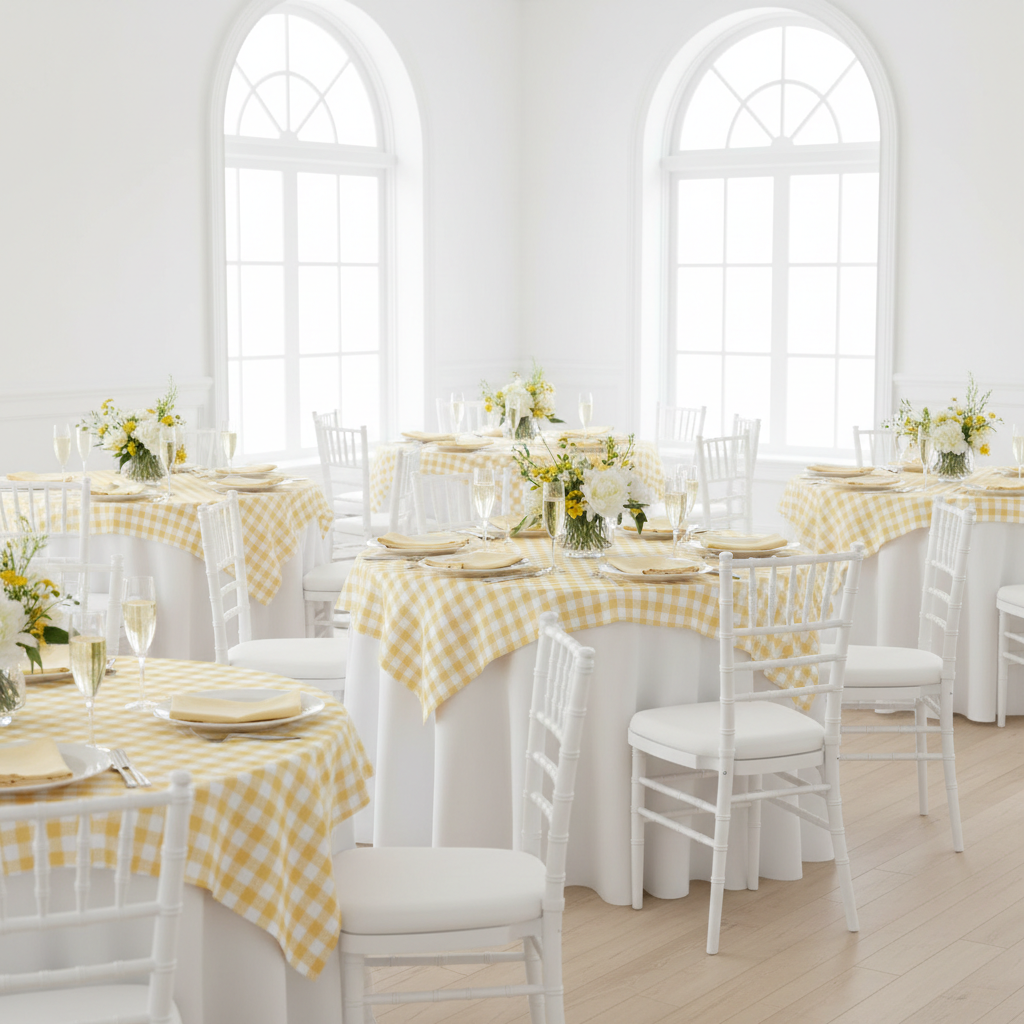 Gingham Checkered Square 70
