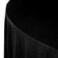 Glitter Velvet 120" Round Tablecloth Black close up