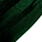 Glitter Velvet 120" Round Tablecloth Emerald Green serged edge