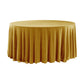 Glitter Velvet 120" Round Tablecloth Gold full view