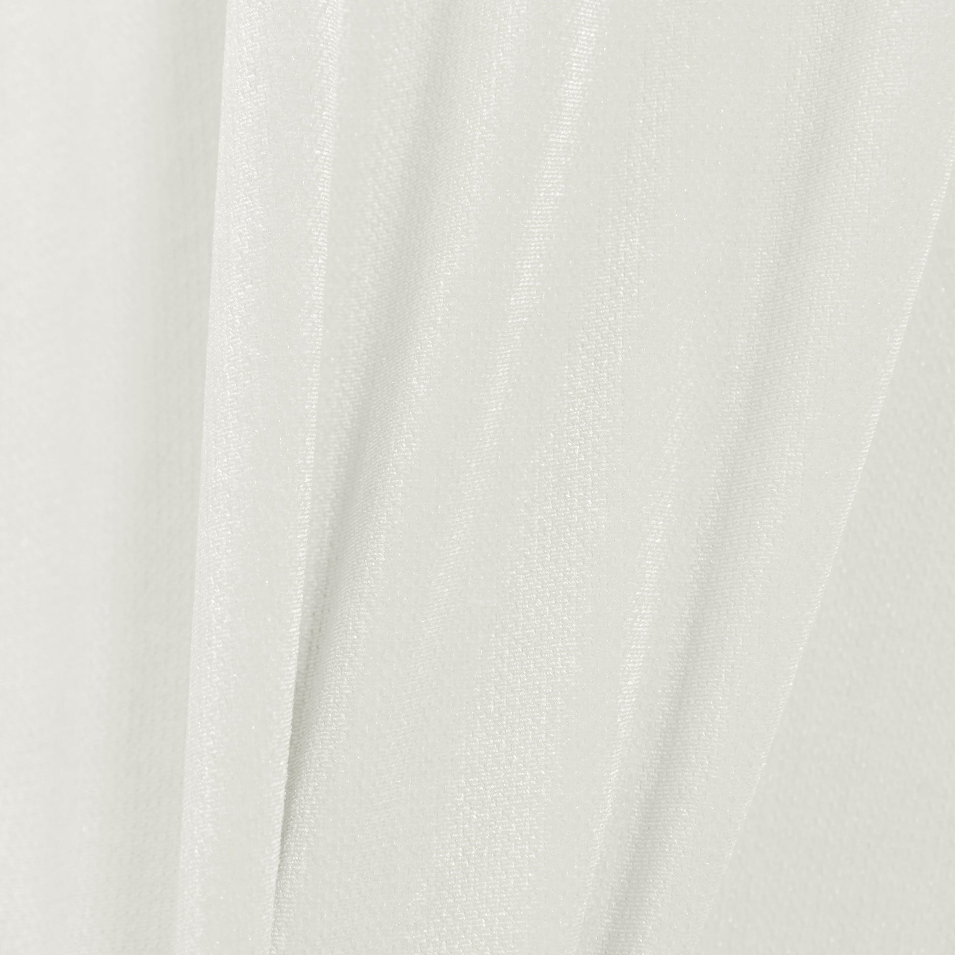Glitter Velvet 120" Round Tablecloth Ivory close up