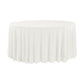 Glitter Velvet 120" Round Tablecloth Ivory - CV Linens