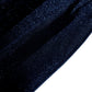 Glitter Velvet 120" Round Tablecloth Navy Blue serged finish