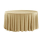 Glitter Velvet 132" Round Tablecloth - Champagne