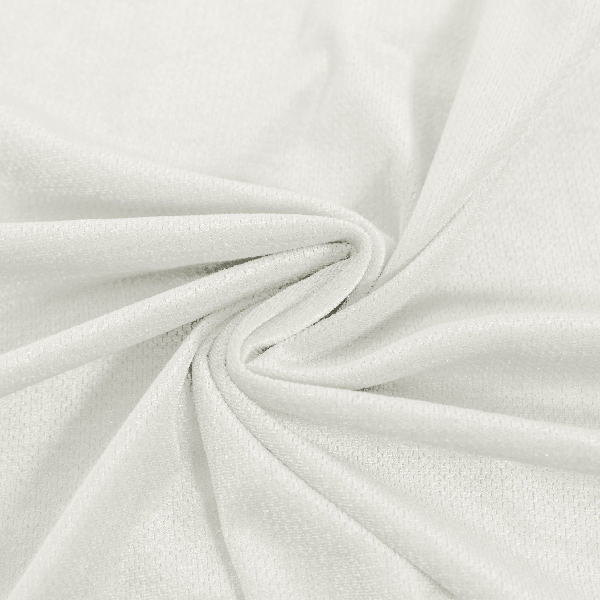 Glitter Velvet Ivory fabric