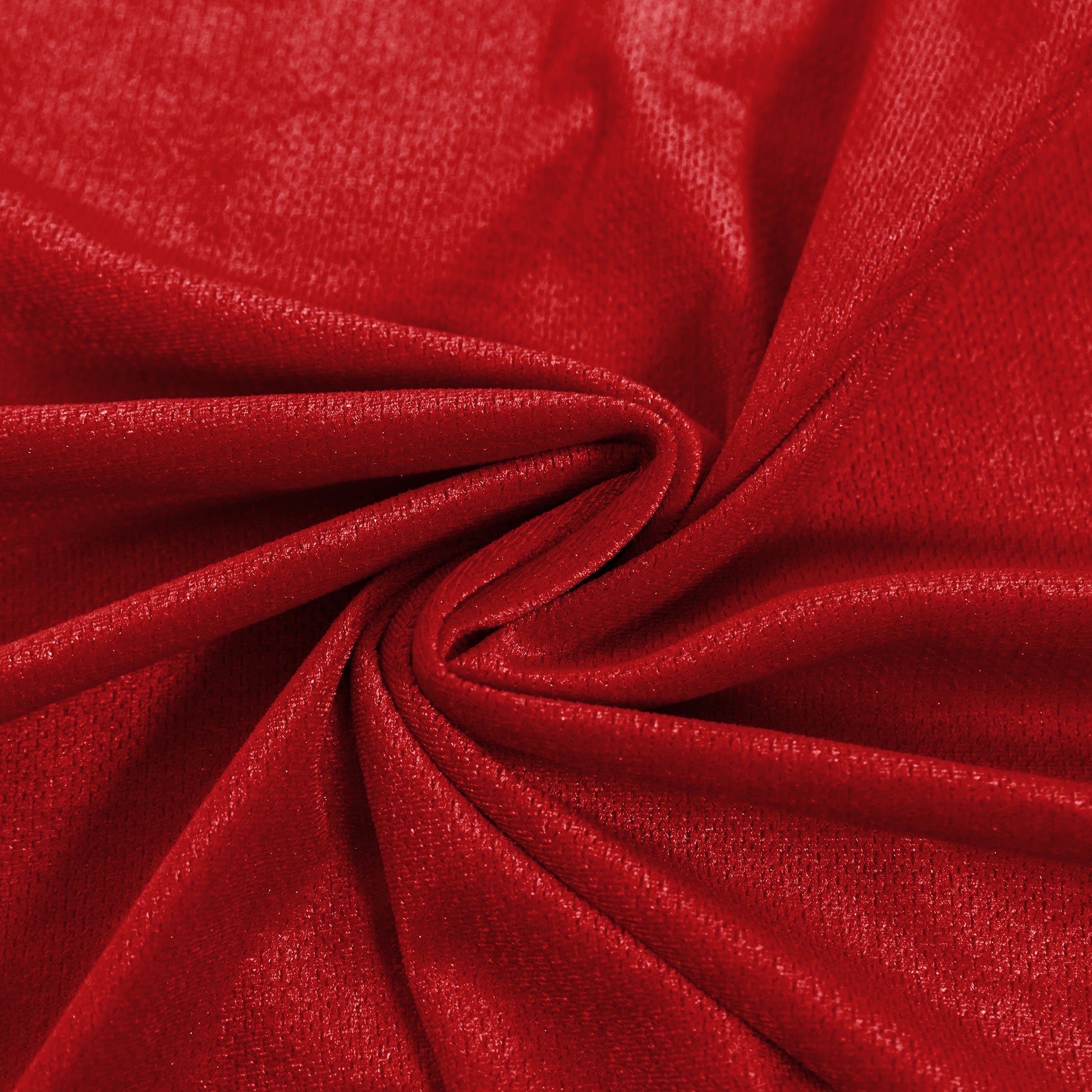 Glitter Velvet Red fabric