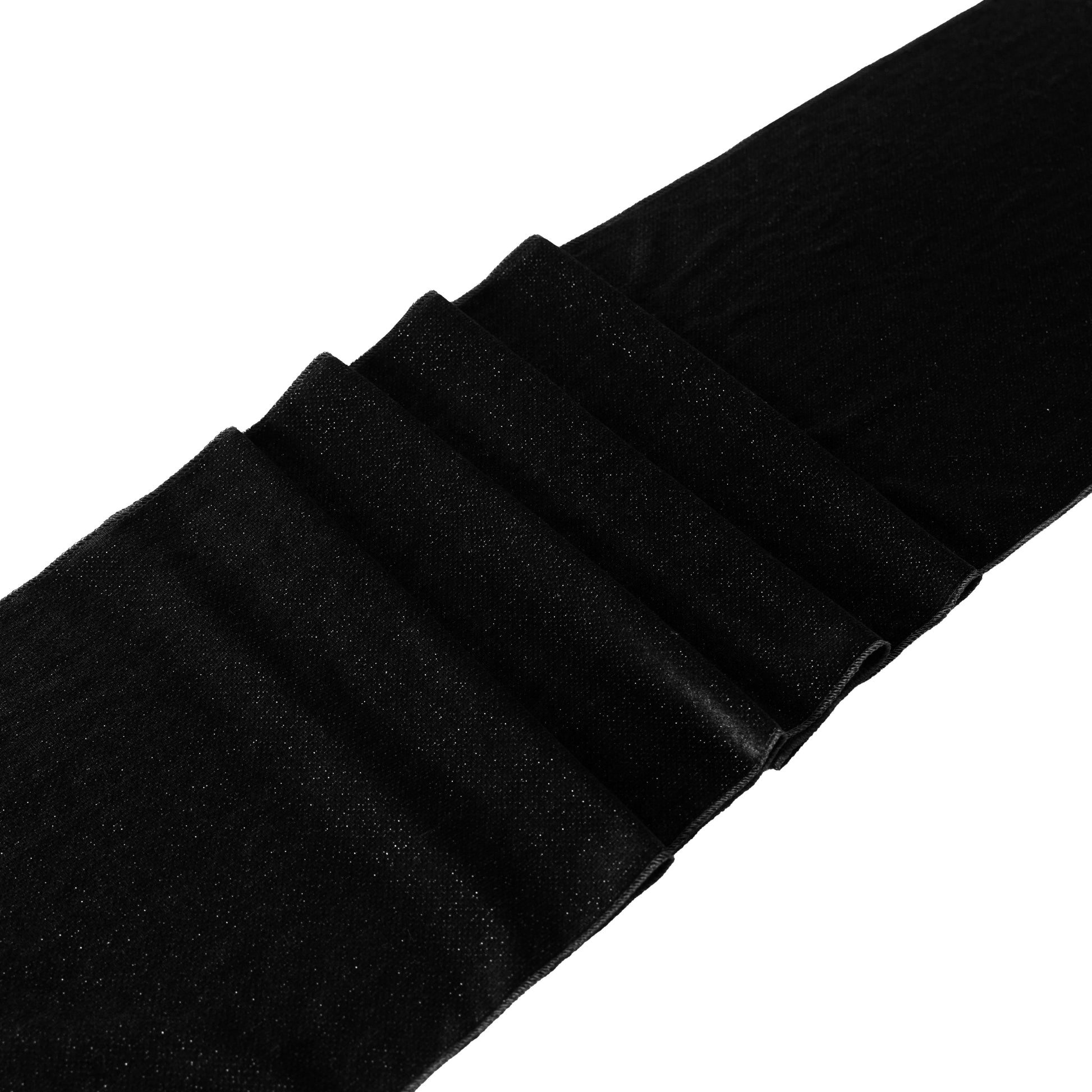 Glitter Velvet Black fabric