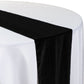 Glitter Velvet Table Runner Black close up