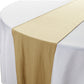 Glitter Velvet Table Runner Champagne close up of the serged edge finish