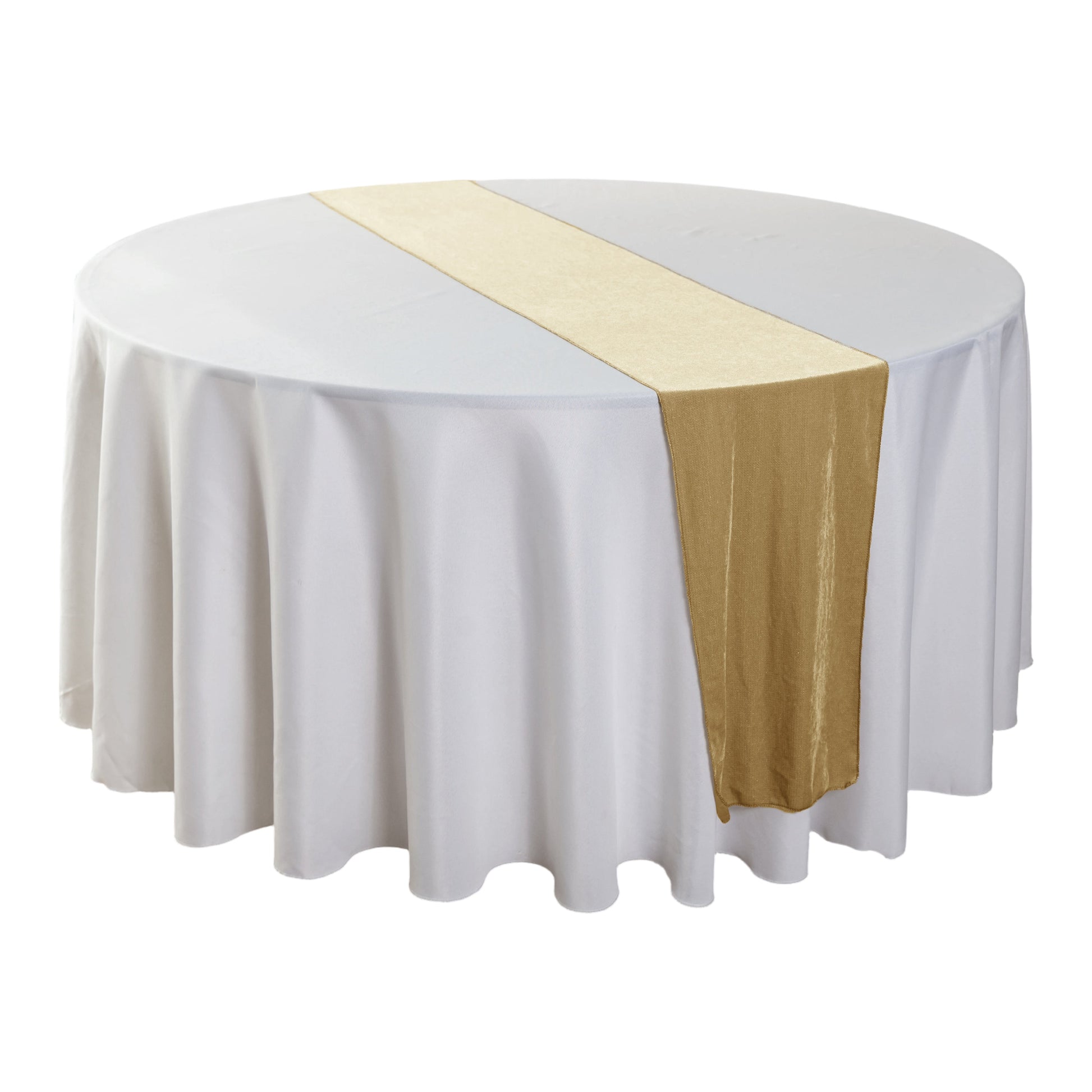 Glitter Velvet Table Runner Champagne - CV Linens