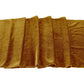 Glitter Velvet Table Runner Gold bunched close up