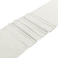 Glitter Velvet Table Runner Ivory close up