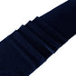 Glitter Velvet Table Runner Navy Blue bucnhed up close up