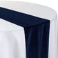 Glitter Velvet Table Runner Navy Blue close up 