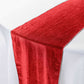 Glitter Velvet Table Runner Red 