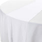 Glitter Velvet Table Runner White close up