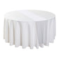 Glitter Velvet Table Runner White on a round white tablecloth