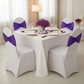 Glitz Ruffle Sequin Spandex Chair Band Sash - Purple | chair cover | tablecloth | 