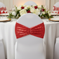 Glitz Ruffle Sequin Spandex Chair Band Sash - Red | banquet chair cover | 