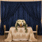 Glitz Sequin 10ft H x 52" W Drape/Backdrop panel - Navy Blue (New Tone)