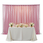 Glitz Sequin 10ft H x 52" W Drape/Backdrop panel - Pink at the back of a sweetheart table for wedding reception