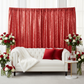 Glitz Sequin 10ft H x 52" W Drape/Backdrop panel - Red valentines lounge 