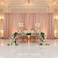 Glitz Sequin 14ft H x 52" W Drape/Backdrop panel - Blush/Rose Gold | uprights | bases | crossbars |