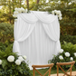 Glitz Sequin Mesh Net 10ft H x 52" W Drape/Backdrop panel - White