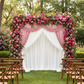 Glitz Sequin Mesh Net 12ft H x 52" W Drape/Backdrop panel - Pink