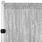 Glitz Sequin Mesh Net 16ft H x 52" W Drape/Backdrop panel - Silver