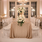 Glitz Sequin Mesh Net Tablecloth 90"x132" Rectangular - Champagne | flower premade runner | 