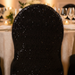 Glitz Sequin Stretch Spandex Banquet Chair Cover - Black
