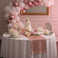 bridal shower with Glitz Sequin Table Runner - Blush/Rose Gold