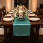 Glitz Sequin Table Runner - Turquoise