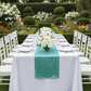 Glitz Sequin Table Runner - Turquoise