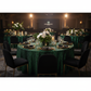 corporate awards dinner with Glitz Sequins 120" Round Tablecloth - Emerald Green