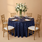 Glitz Sequins 120" Round Tablecloth - Navy Blue (New Tone)