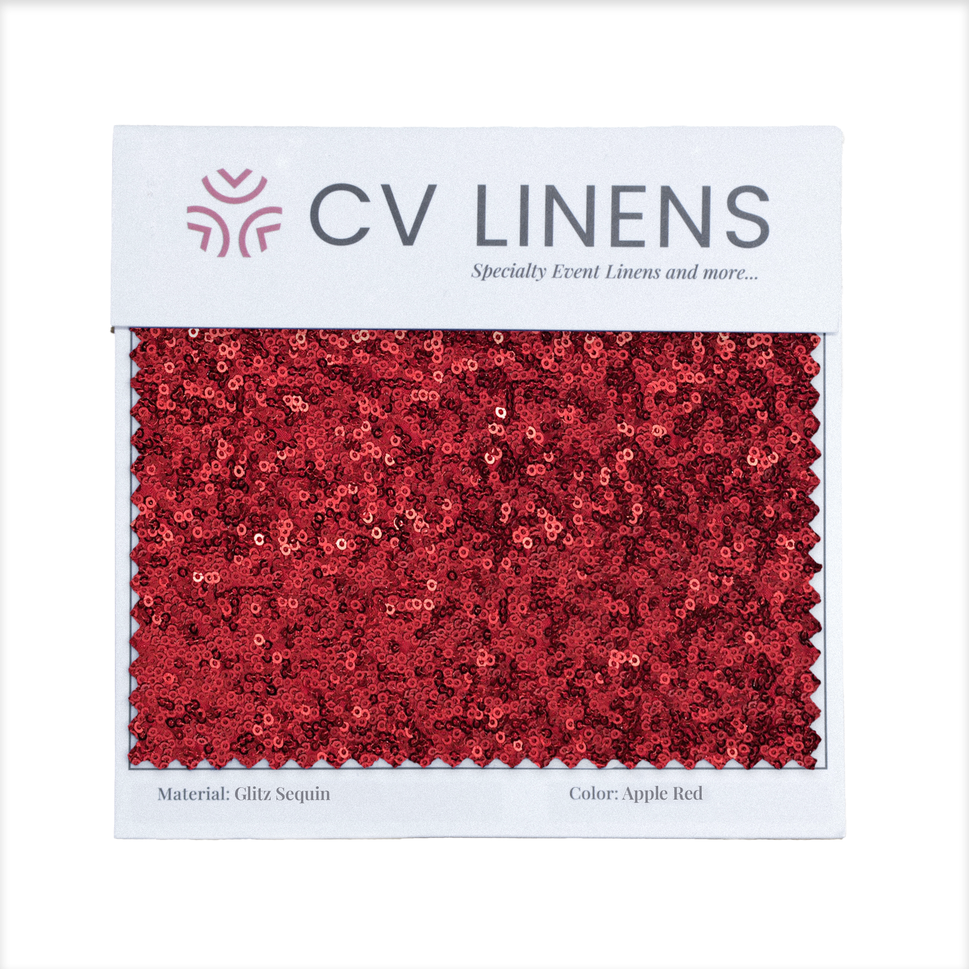 Glitz Swatch Card - Apple Red