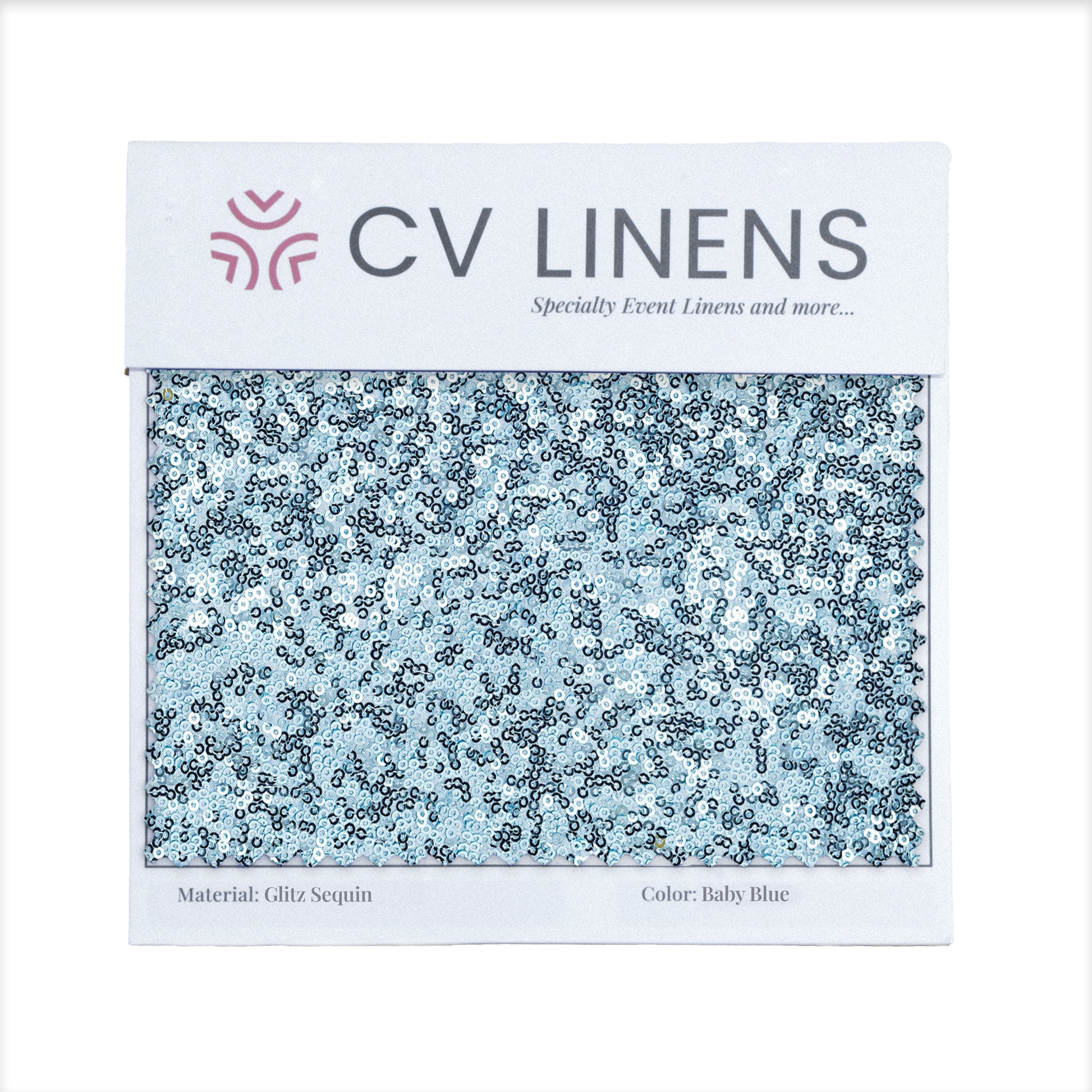 Glitz Swatch Card - Baby Blue
