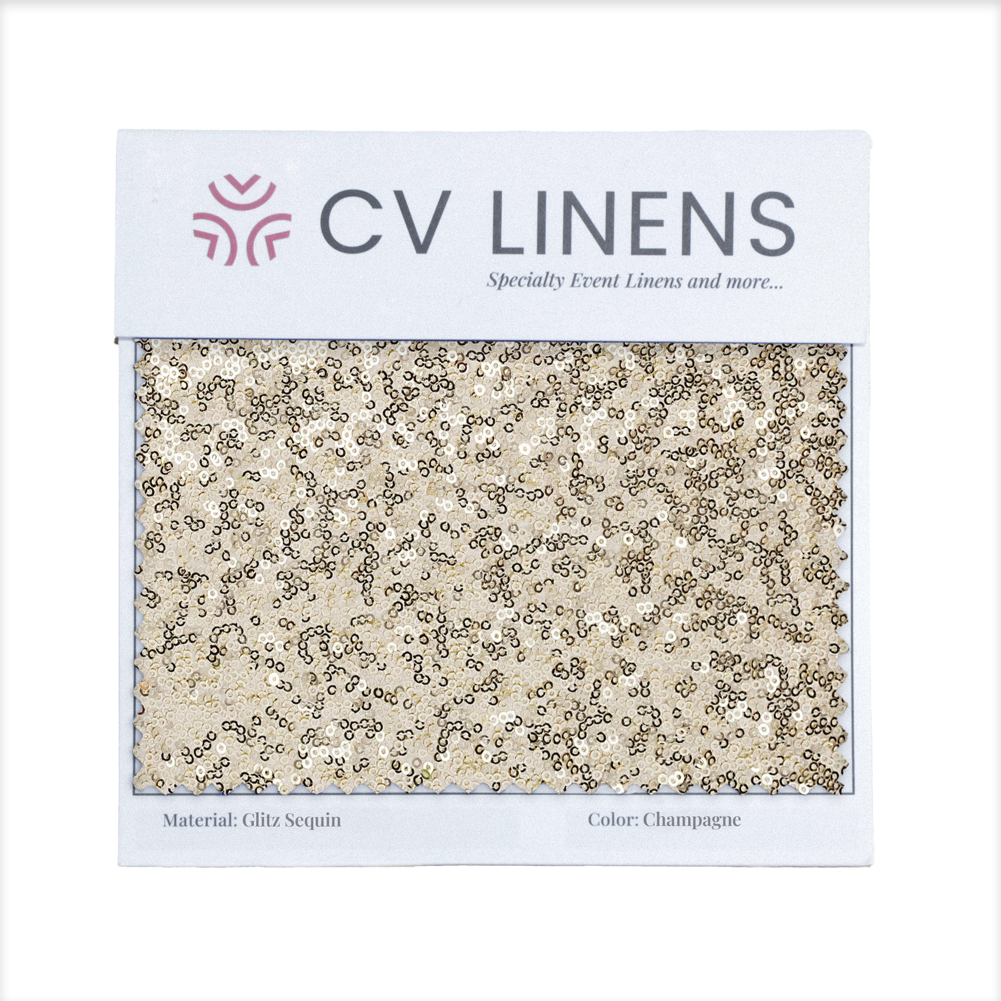 Glitz Swatch Card - Champagne