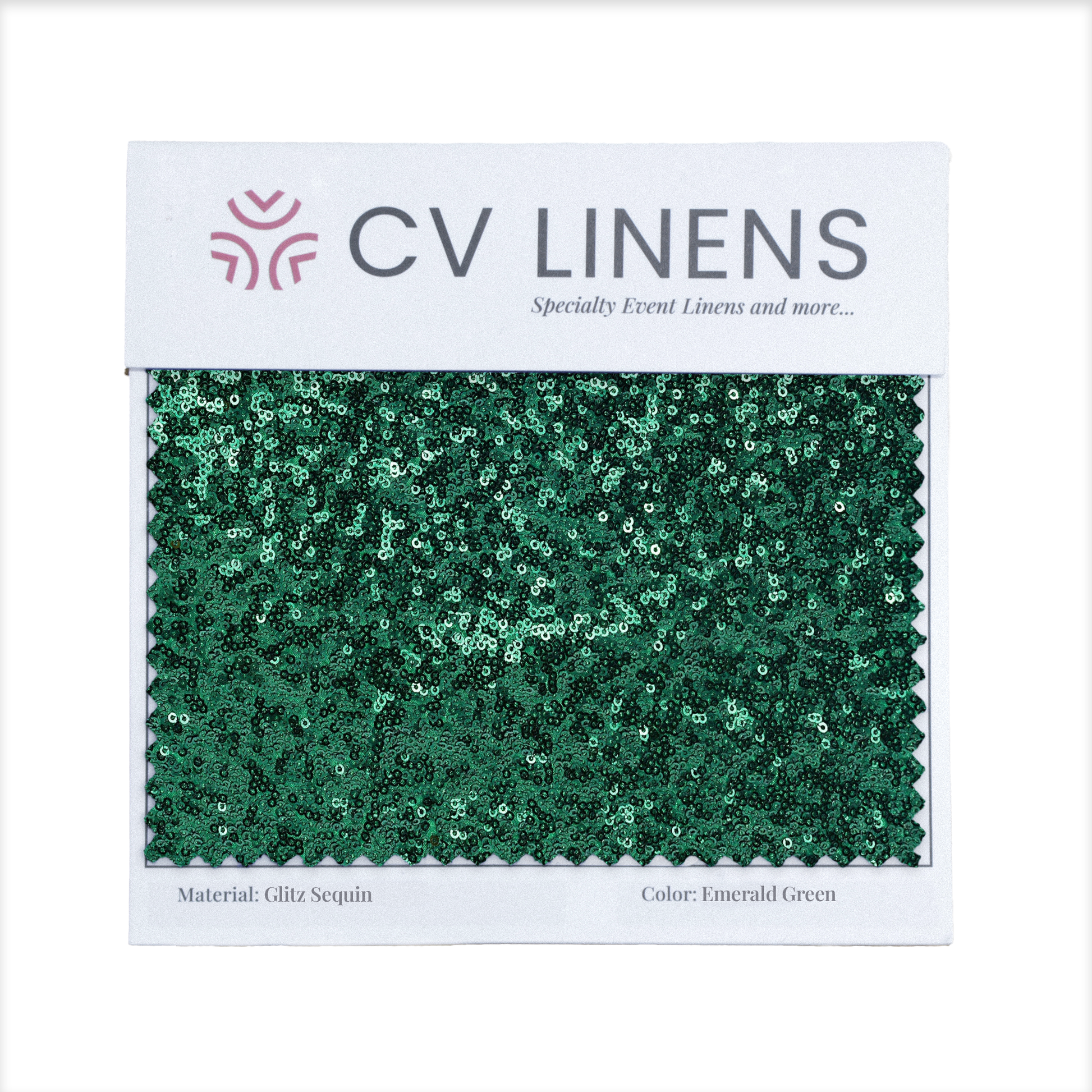 Glitz Swatch Card - Emerald Green