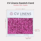 Glitz Swatch Card Fuchsia infographic showing swatch size