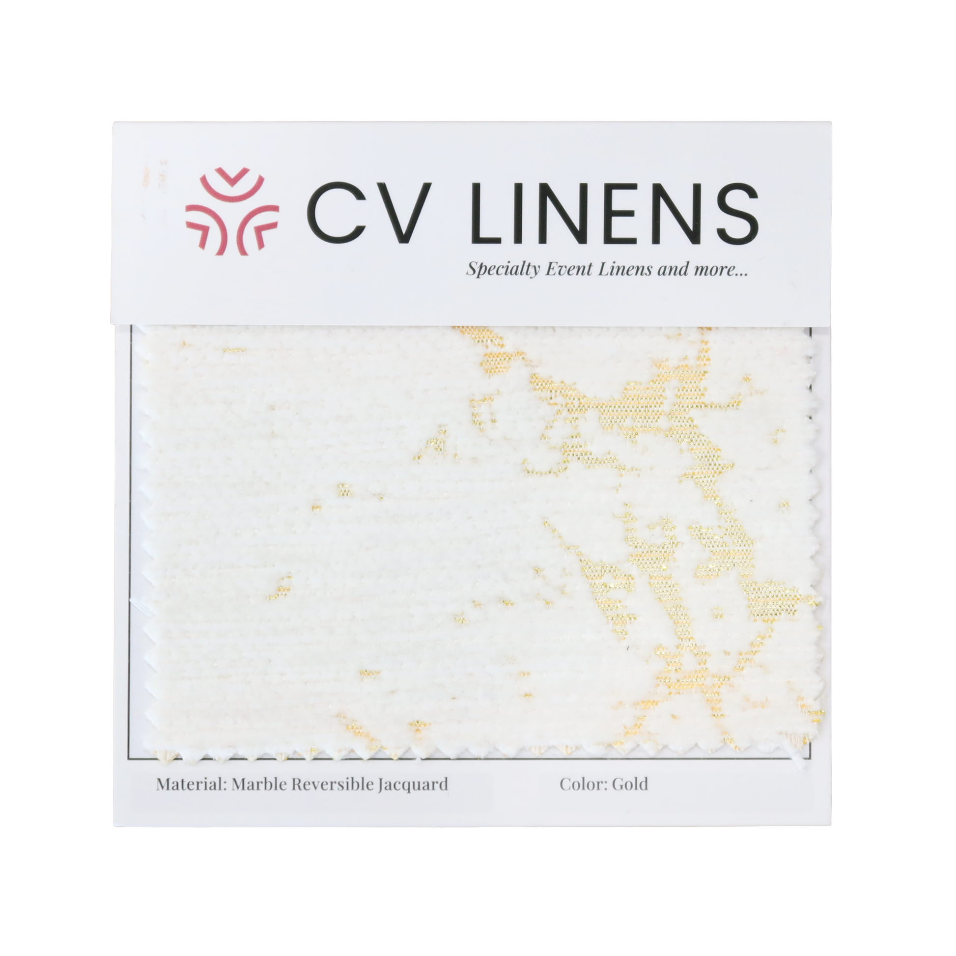 Gold Marble Reversible Swatch Card