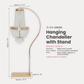 Hanging Chandelier with Stand infographic