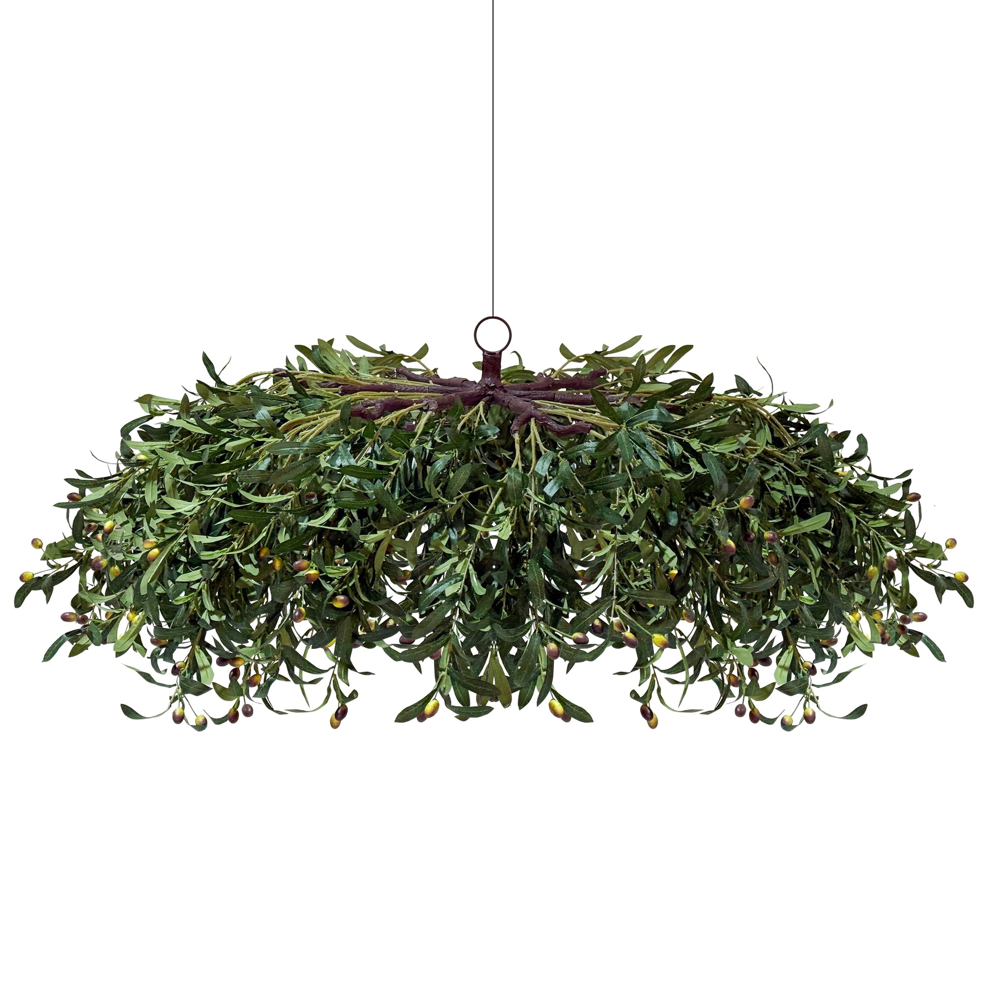 Hanging Greenery Leaf Ceiling Canopy full view