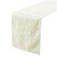 Embossed Geometric Jacquard Table Runner Ivory - CV Linens
