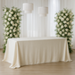 ivory velvet tablecloth